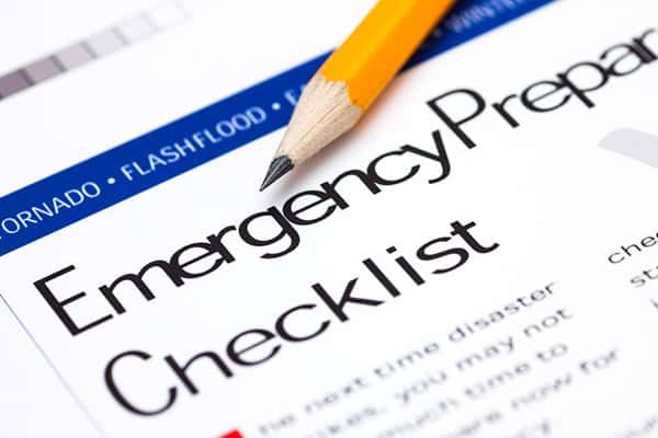 Emergency Prepared Checklist